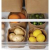 Bombinate Large Washed Craft Washable Storage Bag, Paper Brown, Food