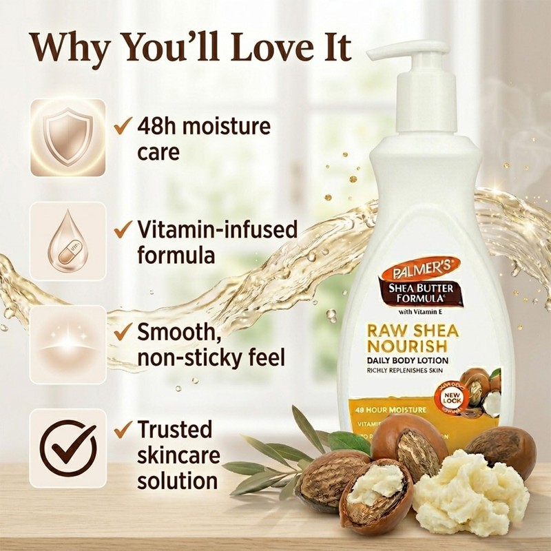 Palmer’s Shea Butter Raw Shea Nourish Daily Body Lotion 400ml