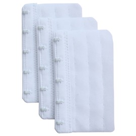 Chanie Women Pack of 3 Soft Comfortable 5 Hooks Bra Extender,2.3"x 3.7"
