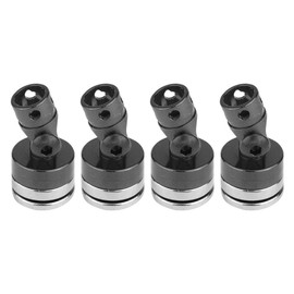 RC Magnetic Body Post, Pack of 4 Alloy Magnetic Stealth Invisible Body Shell Mount Column RC Vehicle Accessories Parts Compatible with SCX10 4WD RC Car [Black]
