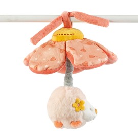 Nattou Peluche da Appendere, Poliestere, Con Attività e Vibrazione, Riccio Zoe, Collezione Mila, Zoe e Lana, Multicolore