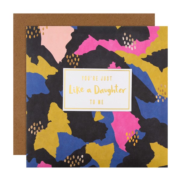 Hallmark Birthday Card for Her - Just Like a Daughter Multicoloured Design