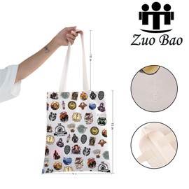 Skyrim Scrolls Tote Bag - Video Gamer Gift With Skooma Potion, Septim Coins - Funny Ugly Christmas (COMPANIONS)