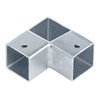 YIDU69Q 8 Pcs 1" 3 Way L Shape Square Tube