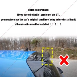 MQ For 2014-2020 GTI R MK7 MK7.5 Gloss Black Oettinger Style Rear Roof Spoiler Wing