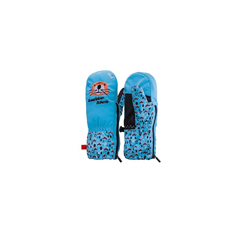 SEIZ Biberle Children's Winter Gloves, Blue, I