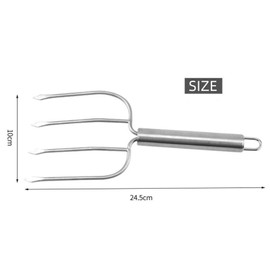SNOKAY Stainless Steel Turkey Forks - 2 Pcs Meat Poultry Lifters, Easily Transfer Roasted Turkey or Ham, Meat Claw Holder Slicer Tool for BBQ or Thanksgiving