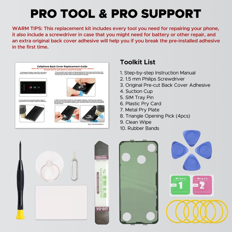 GREEN FUSION Compatible with Galaxy S25 Back Glass Cover Replacement,