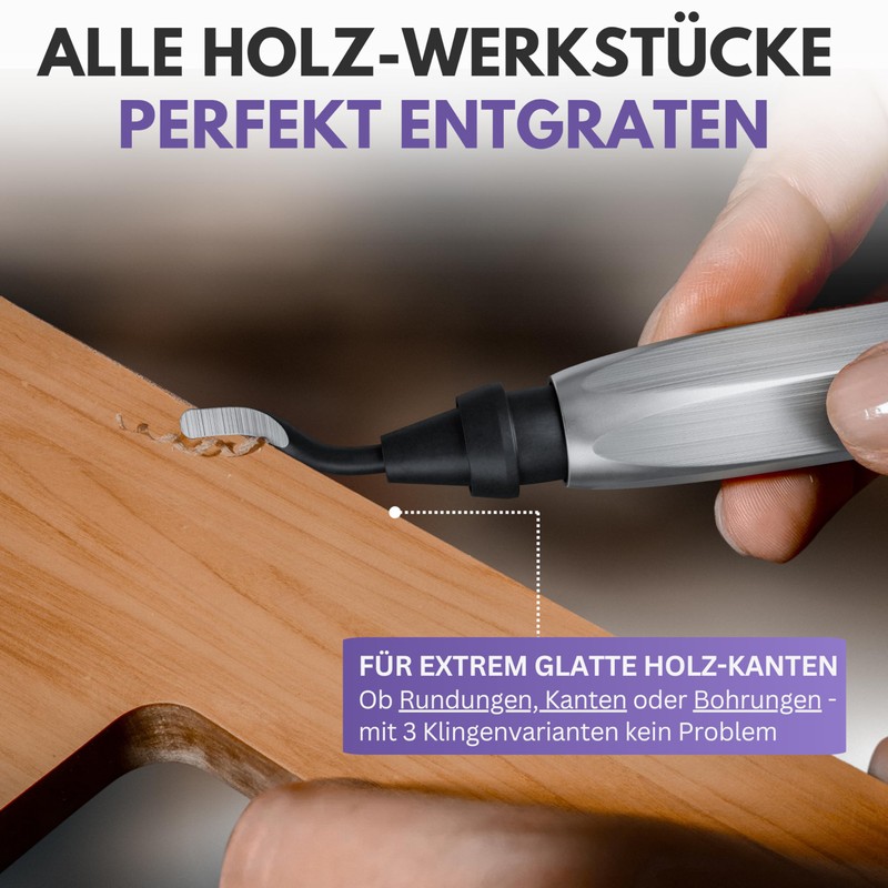 Filzada Deburring Metal with 11 High-Quality Stainless Steel Blades -