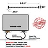 Garage Door Bottom Weather Seal T-Ends 20' Long, Black Strip