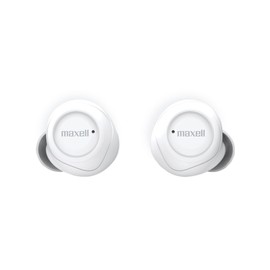 Maxell MXH-BTW300WH Bluetooth Fully Wireless In-Ear Headphones, White