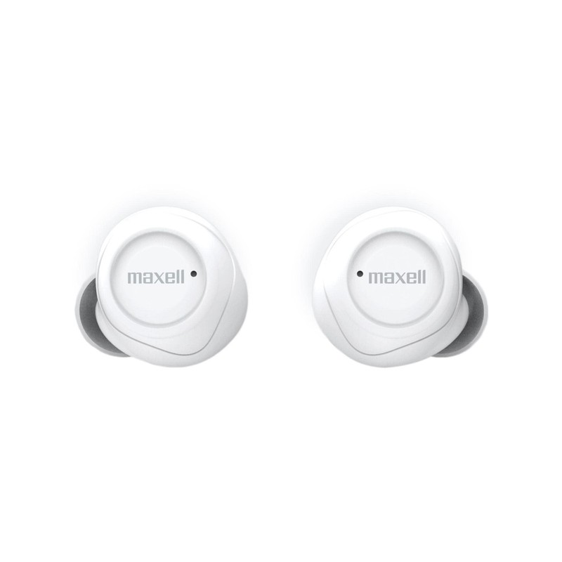 Maxell MXH-BTW300WH Bluetooth Fully Wireless In-Ear Headphones, White