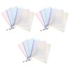 Angoily 3sets Mesh Zipper Pouches File Storage Bags Zip Pouches