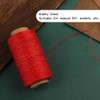 Jupean Waxed Thread, 150m /164Yards Red Leather Waxed Thread, Leather