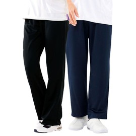 [Nursery] Full Elastic Straight Pants, Unisex, Medical Scrubs, Stretch, Sweat-Absorbing Quick-Dry, Anti-See-Through, UV Cut, Jersey Material, Fully Elastic, Waist Adjustable Drawstring, Key Loop