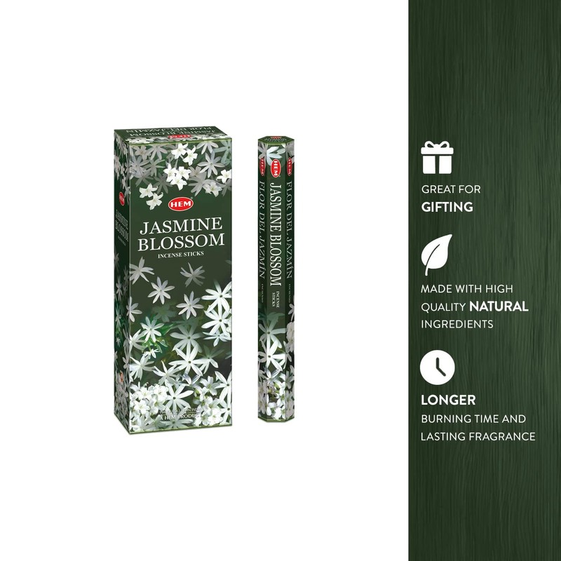 Jasmine Blossom - Box of Six 20 Stick Hex Tubes