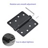 SORGMACH Self Closing Door Hinge 4 inch Matte Black Auto