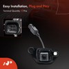 A-Premium Park Assist Camera Rear View Backup Reverse Camera Compatible