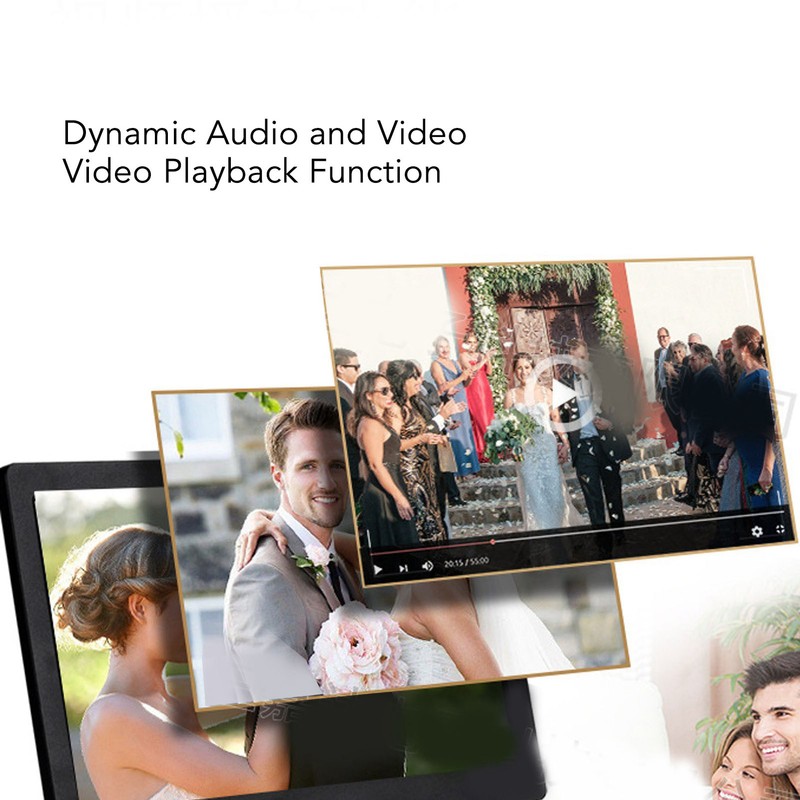 8 Inch Digital Photo Frame 1280x800 HD IPS Display Support