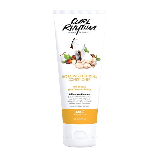 Curl Rhythm Hydrating Cleanser Conditioner - Co-wash with Shea, Marula,