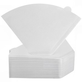 200Pcs Cone Coffee Filters #4, Clinuse White Size 04 Coffee Filters 8-12 Cup, Disposable Natural Paper Filters, No.4 Cone Filters Compatible with Ninja, Cuisinart, Pour Over and Drip Coffee Maker