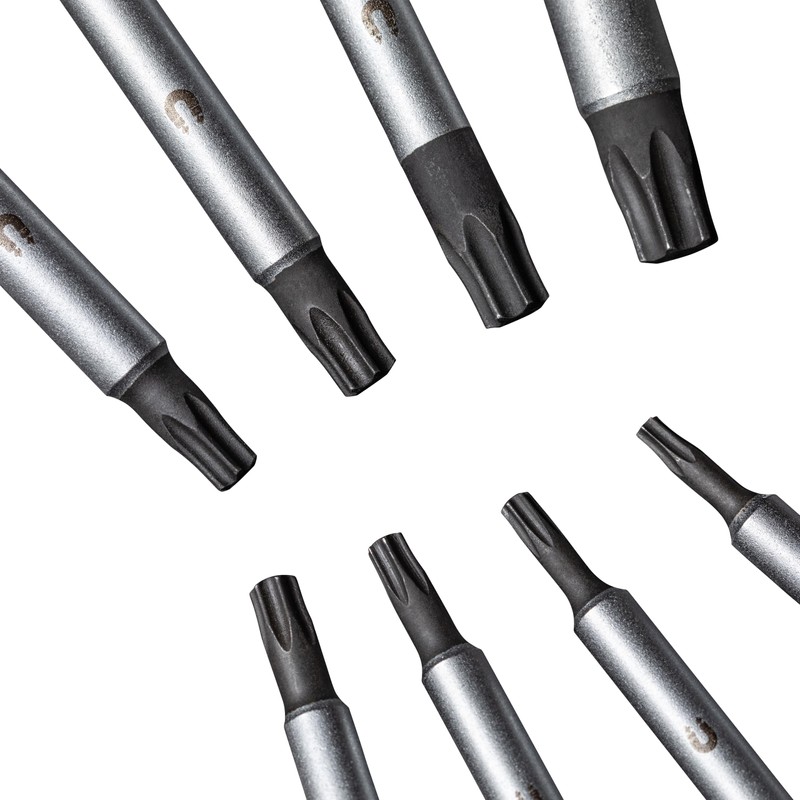SUNEX TOOLS SXTSD8 Torx® Magnetic Screwdriver Set in EVA Foam,