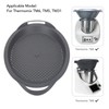 Kitchen Food Processor Robot Tray with Perforated Holes Steaming Tray