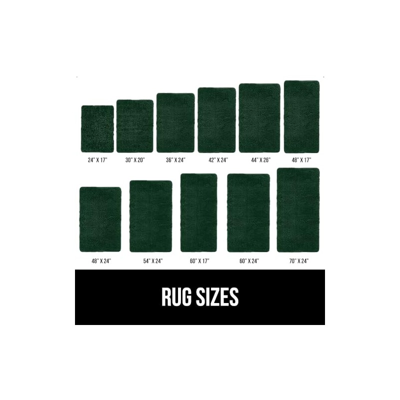 GORILLA GRIP GORILLA GRIP Bath Rug Mat 30x20, Thick Soft