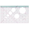 Clover CL25-042 Card Shaped Ruler, 2.2 x 3.5 inches (5.5