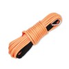 Ucreative 1/4" x 50' 7700LBs Synthetic Winch Line Cable Rope with Black Protecing Sleeve for ATV UTV (Orange)