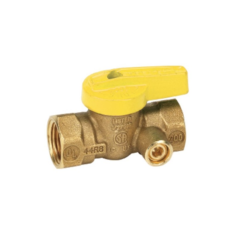 Homewerks VGV1LSB3B Premium Side Tap Gas Ball Valve, Female Thread
