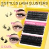 HEYWINK Lash Clusters Kit 60D 80D 100D Thick Cluster Eyelash
