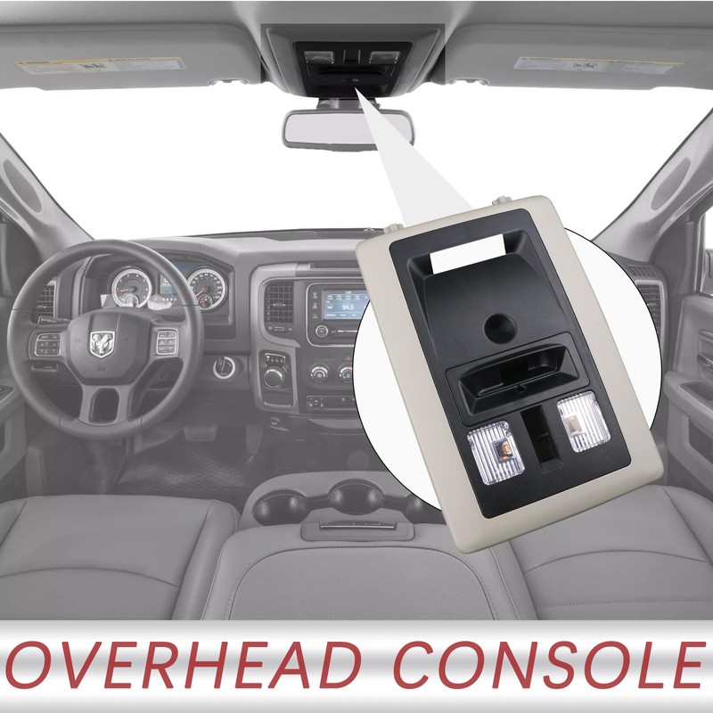TQPONLY Overhead Console LED Dome Light Compatible with Dodge Ram