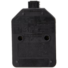 Masterplug ELS13B-01 Heavy Duty Single Socket Trailing Socket, without Plug and Cable, 13 Amp, Black