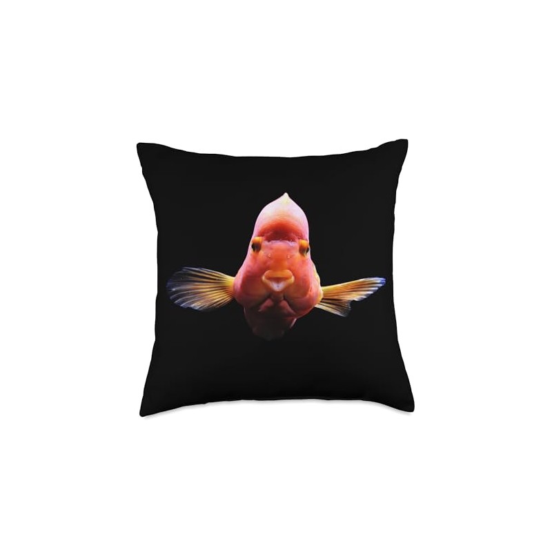 Blood Parrot Cichlid Throw Pillow