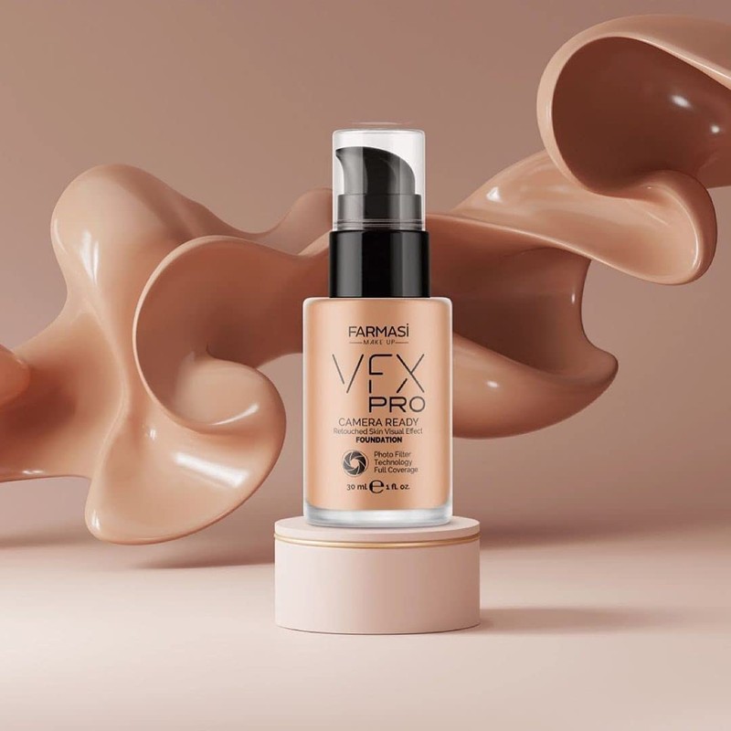 FARMASi Vfx Pro Foundation, Full Coverage Liquid Cream, Lightweight Long