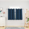 UPOPO Short Curtains 36 inches Long Linen Textured Privacy Kitchen