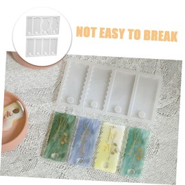 Operitacx Epoxid-gussform 2 Stück Namensschild Silikonformen Für Bastelarbeiten Flexibel