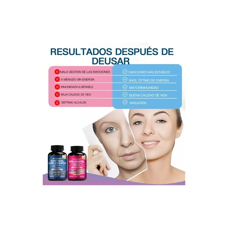 20 In1 Inositol Y 15 In 1 Cortisol 180cáps Cortisol