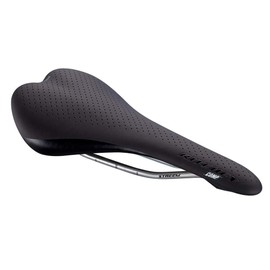 Ritchey Comp Streem Saddle, 278 mm x 132 mm, with 7 mm x 7 mm Steel Rails, Black