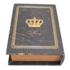 Book Shape Storage Box Large Capacity Wooden European Style Decorative