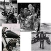 Sunday Skull Club Guardian Bell Chopper Custom, Simple Design, Traffic