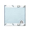 mofusand 43-0100070 Shark Towel Handkerchief, Blue, Cat, Cute Gauze Pile,