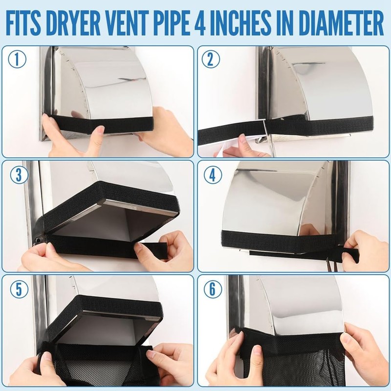 Snblzhef 3Pcs Dryer Vent Lint Dust Bag Lint Trap Catcher