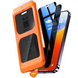 TOCOL for iPhone 14 Pro Privacy Screen Protector True 25°Anti Spy 9H+ Hardness Tempered Glass for iPhone 14 Pro Full Coverage Screen Protector Easy Installation 2 Pack