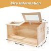 Solid Wood Chicken Brooder Box with Lighting Kit & Thermometer