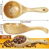 Kitchen 2 Pack Wooden Kitchen Scoop Ladle,Multipur