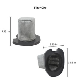 Replacement Filter Compatible with Shark AA701 CH701 CH701C CH700WM CH700 CH700C Cyclone PET Handheld Vacuum (4 Pack)