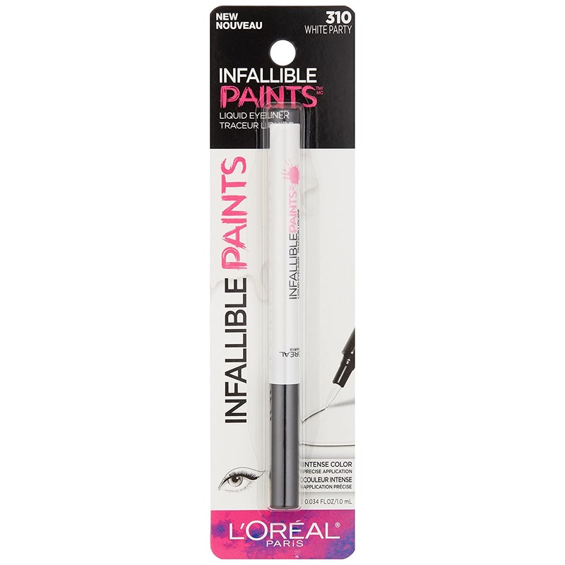 L'Oréal Paris Infallible Paints Eyeliner, White Party, 0.034 fl. oz.