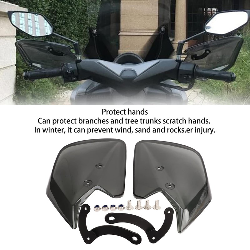 Motorcycle Handguard Smoky Handlebar Handguards Protect Your Hands From Wind